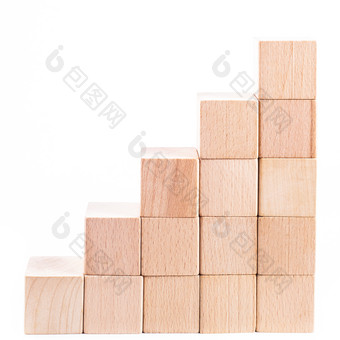 简约方形木块摄影图