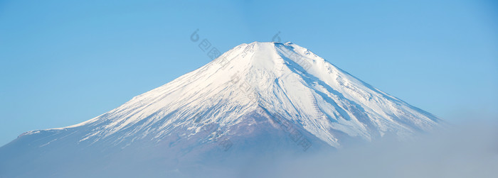日本富士山山峰摄影图