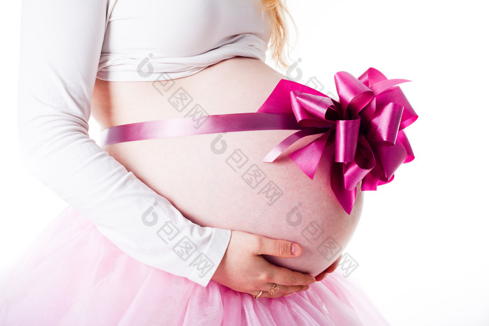 怀孕的孕妇孕肚摄影图