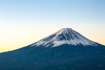 简约美丽富士山摄影图
