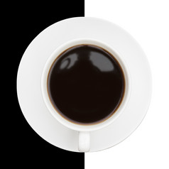黑白风格咖啡摄影图