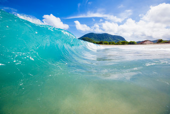 蓝色海边沙滩海浪大海旅行<strong>风景</strong>海风