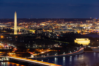 美国华盛顿城市夜景