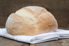 简约风香甜的小面包摄影图