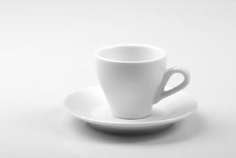 白色<strong>陶瓷</strong>咖啡杯摄影图