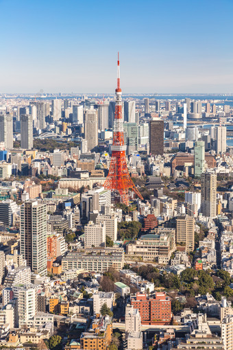 日本东京塔摄影图