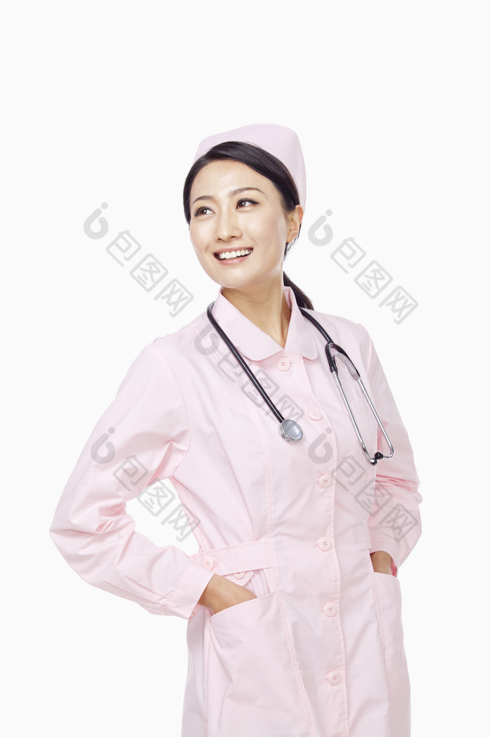 粉色护士服的护士