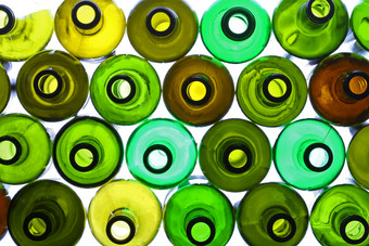 绿色调酒瓶塞摄影图