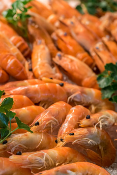 海鲜食物大虾元素
