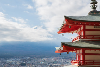 日本富士山宝塔建筑