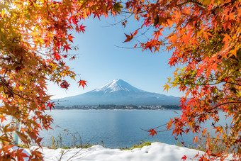 秋天的<strong>富士山摄影</strong>图