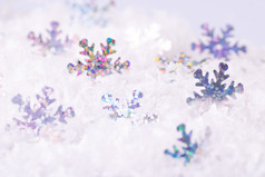 冬季雪花装饰摄影图