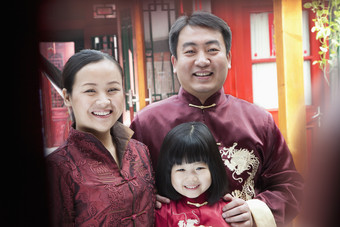 中国家庭的全家福