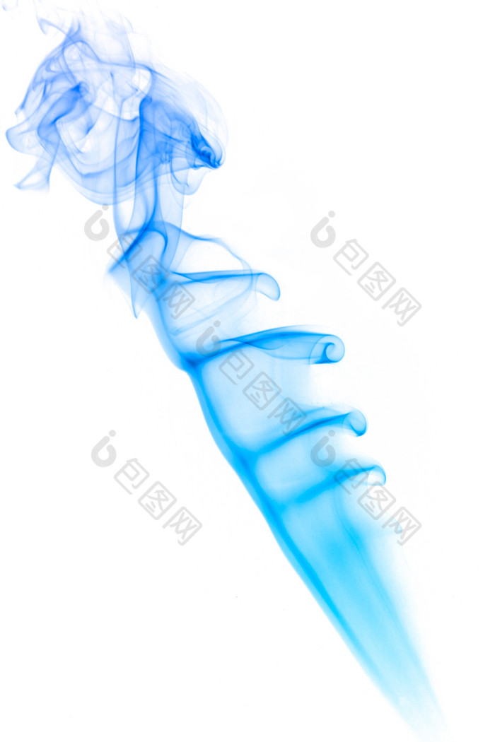 抽象蓝色烟雾摄影图片