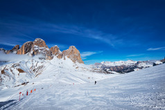 冬季运动滑雪摄影图片