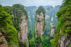 张家界风景区摄影图片