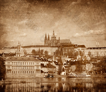怀旧单色欧洲城镇摄影图片