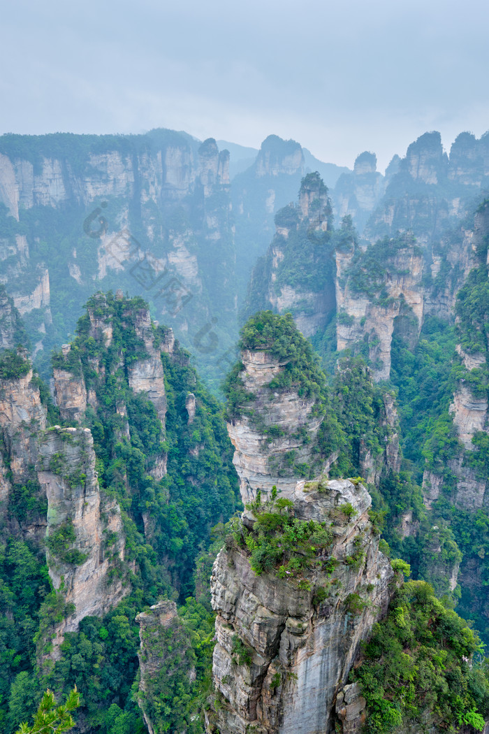 张家界山峰摄影图片