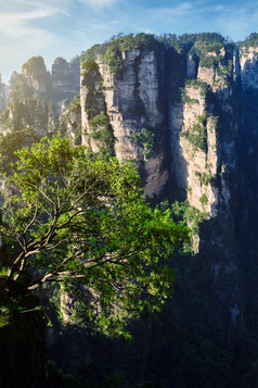 张家界夏天山水摄影图片