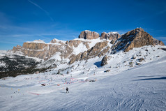 冬天运动滑雪摄影图片