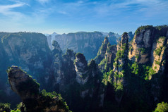 张家界山峰植物摄影图片