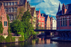欧洲文化房屋河流摄影图片