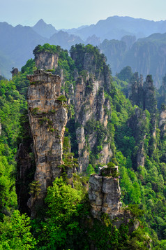 张家界山峰风景森林摄影图片