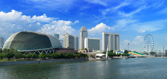 新加坡剧院城市远景摄影图片