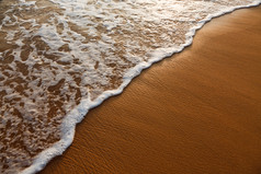 自然风景金色海滩摄影图片