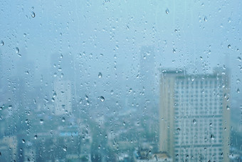 下雨阵雨液滴晴雨表