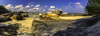 海滩卵石岩石摄影图