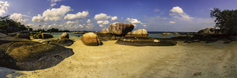 亚洲海滩卵石摄影图