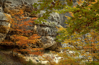 秋季山间风景摄影图