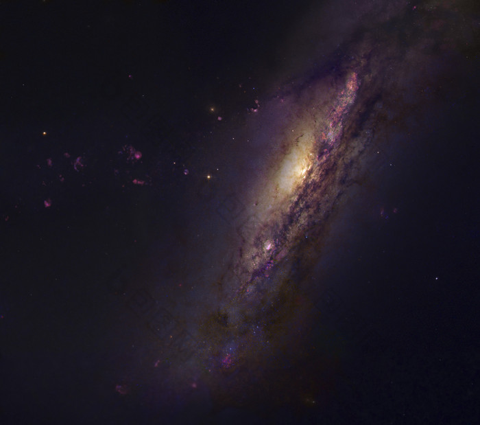 银河星系星云摄影插图