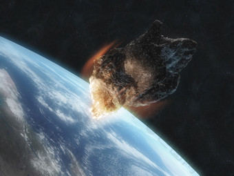 超现实陨石撞击地球插图