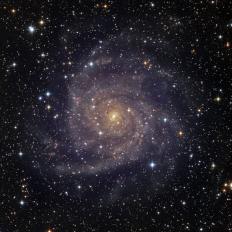 银河系星团星云摄影插图