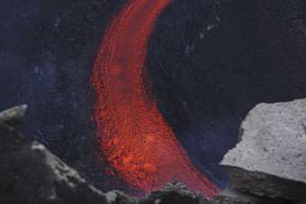 火山<strong>岩浆</strong>自然灾害摄影插图