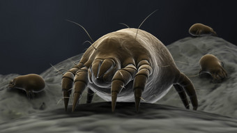 微生物螨虫节肢动物