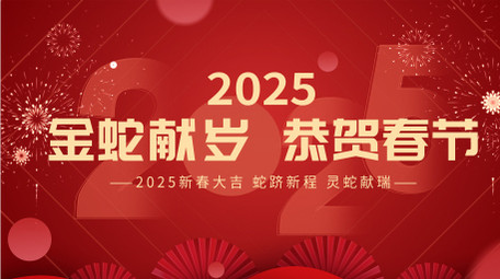 简洁蛇年新年祝福快闪AE模板