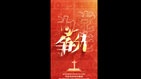 红色震撼党政标题竖版视频模板