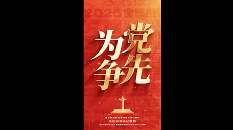 红色震撼党政标题竖版视频模板