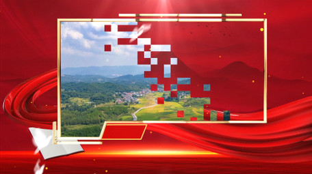 <strong>党政</strong>立体简洁边框背景视频