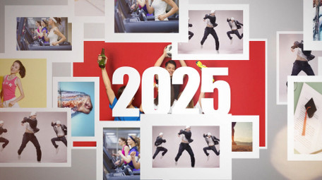 照片汇聚质感标题片头AE模板