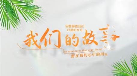 唯美清新光影变化片头AE模板