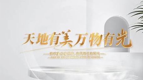 简洁唯美艺术光影文字片头AE模板