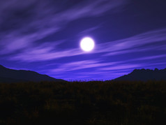 月亮自然景观摄影图片