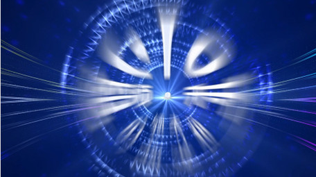 蓝色科技粒子发布会背景视频