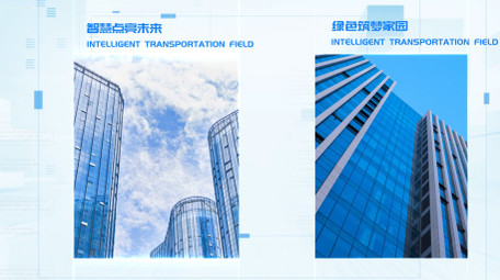 明亮简洁企业分屏图文展示ae模板