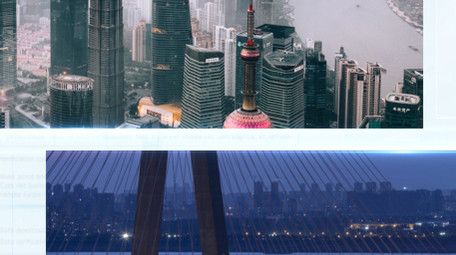 明亮简洁企业分屏图文展示ae模板