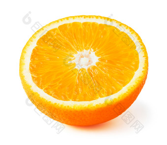 对半切的橙子摄影图